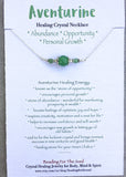 Aventurine Healing Energy Bar Necklace