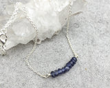 Iolite Bar Necklace