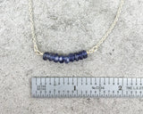 Iolite Bar Necklace