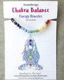 Chakra Balance Lava Stone Diffuser Energy Bracelet