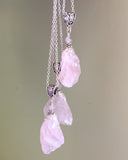 Raw Rose Quartz Love Necklace