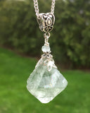 Fluorite Octahedron Crystal Necklace