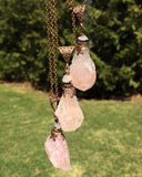 Raw Rose Quartz Love Necklace