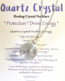 Clear Quartz Crystal Ball Necklace