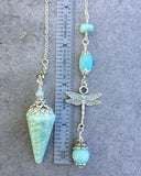 Amazonite Dragonfly Dowsing Pendulum