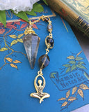 Smoky Quartz Goddess Protection Pendulum