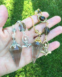 Smoky Quartz Goddess Protection Pendulum