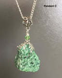 Raw Zoisite Necklace Pendant