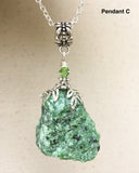 Raw Zoisite Necklace Pendant