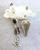 Smoky Quartz Goddess Protection Pendulum