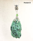 Raw Zoisite Necklace Pendant