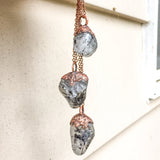 Tourmalinated Quartz Electroformed Necklace  