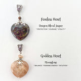 Gemstone Heart Pendant Necklace