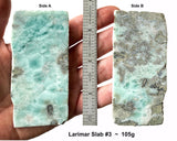 Rare High Quality Larimar Rough Slab