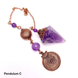 Amethyst and Copper Pendulum