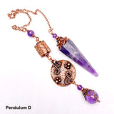 Amethyst and Copper Pendulum