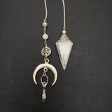 Selenite Pendulum Moon Goddess