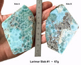 Rare High Quality Larimar Rough Slab