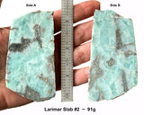 Rare High Quality Larimar Rough Slab