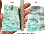 Rare High Quality Larimar Rough Slab