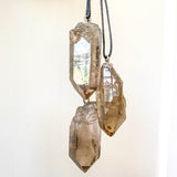 Large Raw Smokey Quartz Point Pendant