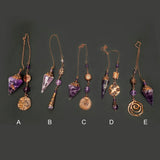 Amethyst and Copper Pendulum