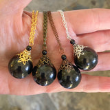 Shungite Sphere 'The Stone Of Life' Necklace