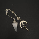 Selenite Pendulum Moon Goddess