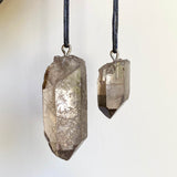 Large Raw Smokey Quartz Point Pendant