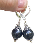 Shungite Healing Earrings, EMF Protection, Purifying Detoxifying, Miracle Stone