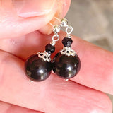 Shungite Healing Earrings, EMF Protection, Purifying Detoxifying, Miracle Stone