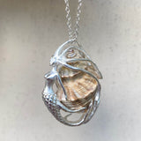 Large Silver Mermaid Pendant