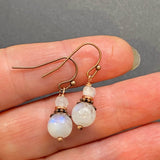 Rainbow Moonstone Earrings