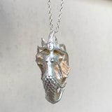 Large Silver Mermaid Pendant