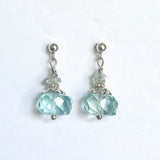 Faceted Aquamarine Earrings