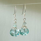 Faceted Aquamarine Earrings