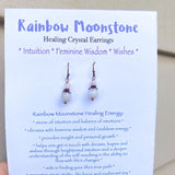 Rainbow Moonstone Earrings