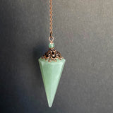 Aventurine Pendulum, Copper Tree of Life