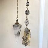 Tourmalinated Quartz Pendulum, Grounding and Protection