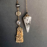 Tourmalinated Quartz Pendulum, Grounding and Protection