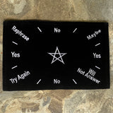 Velvet Pendulum Mat, Pentacle Velvet Cloth Mat for Pendulum, Dowsing, Scrying, Divination, and Spirit Communication