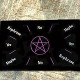 Velvet Pendulum Mat, Pentacle Velvet Cloth Mat for Pendulum, Dowsing, Scrying, Divination, and Spirit Communication