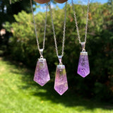 Amethyst Polish Point Pendant