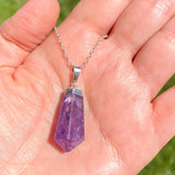 Amethyst Polish Point Pendant