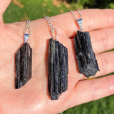 Natural Raw Black Tourmaline Protection Necklace