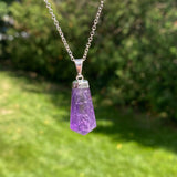 Amethyst Polish Point Pendant