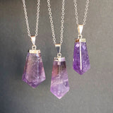 Amethyst Polish Point Pendant