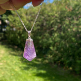 Amethyst Polish Point Pendant