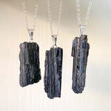 Natural Raw Black Tourmaline Protection Necklace