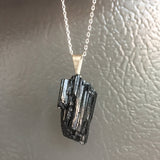 Natural Raw Black Tourmaline Protection Necklace